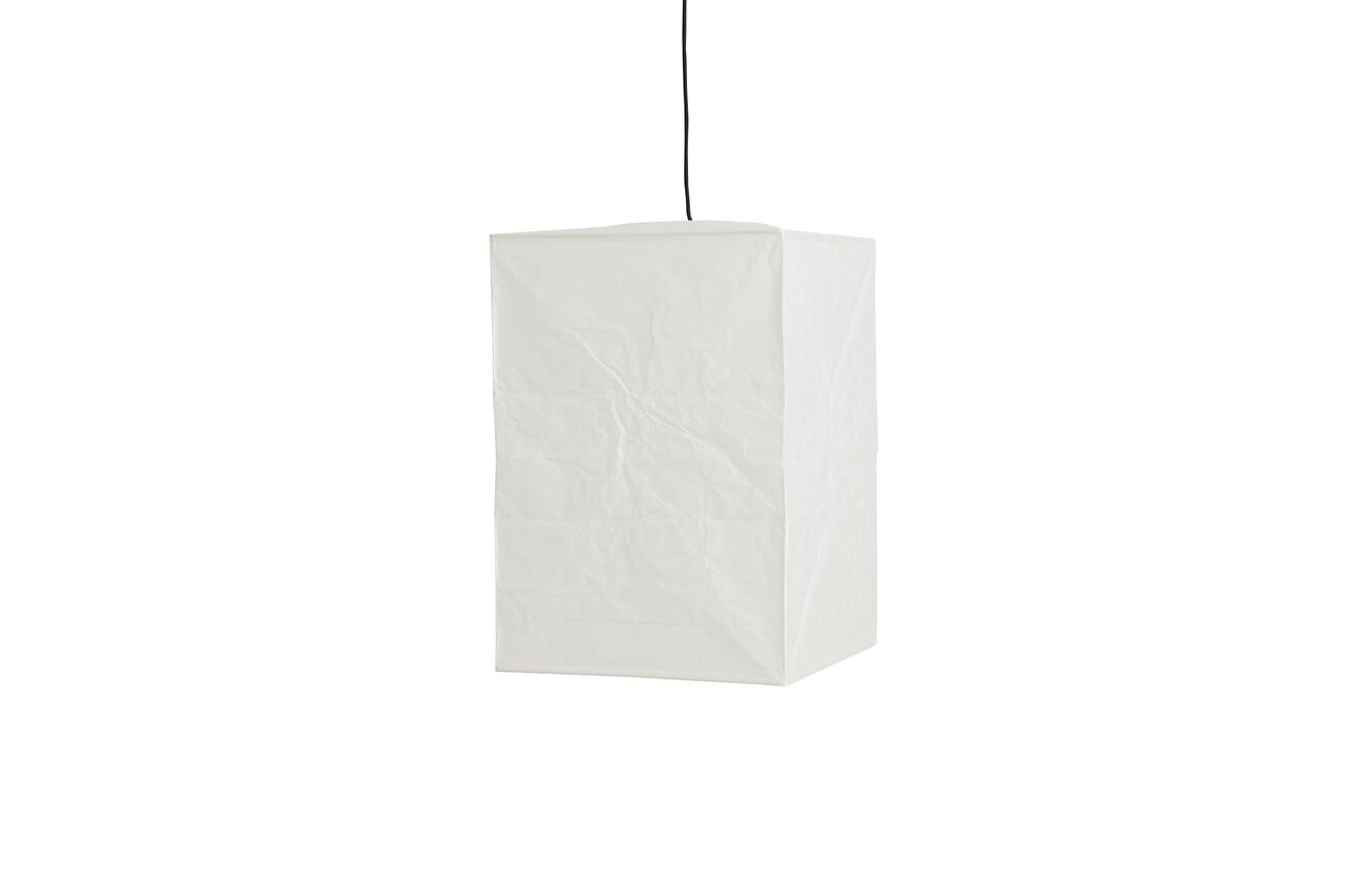 High Cube rispapirlampeskærm – Classic White